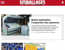 Tablet Screenshot of emballagesmagazine.com